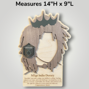 Afro Queen Dredlocks Plaque