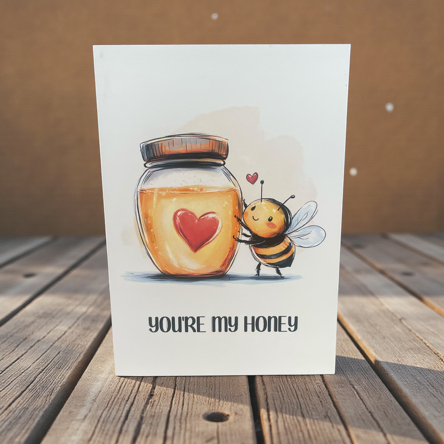Honey Bee Greeting Card